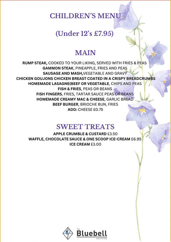 The Bluebell at Helpston | Good food